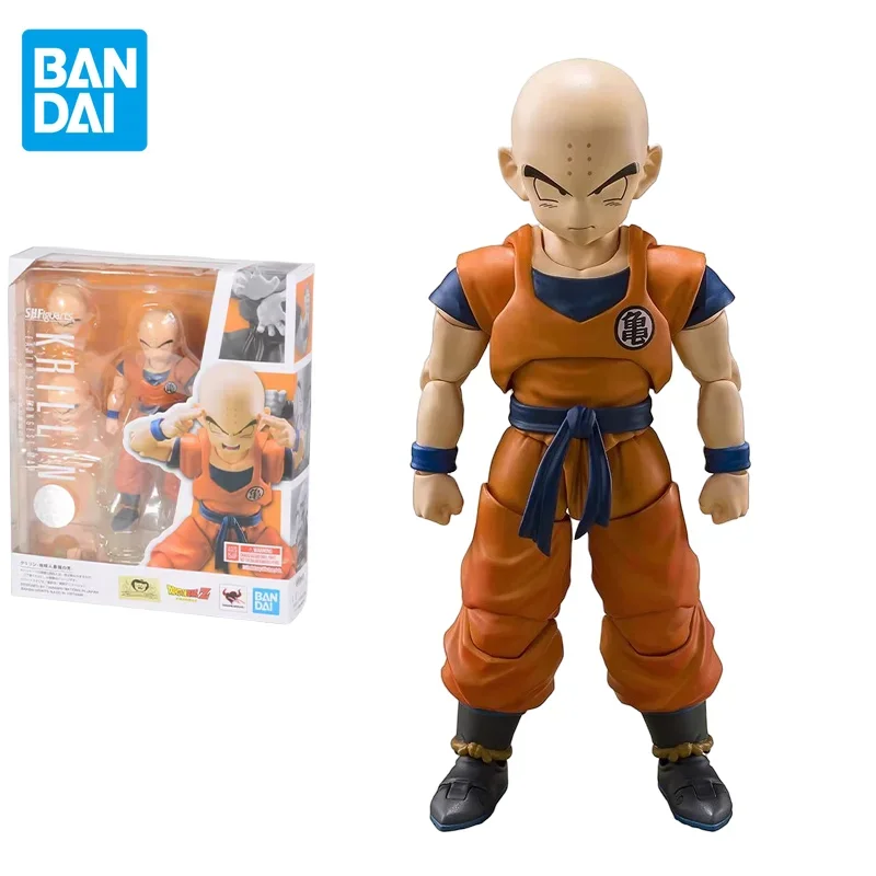 

Bandai Original Dragon Ball Z Anime Figure SHF Krillin Strongest Earthlings Action Figure Collectible Model Toys for Kids Gift