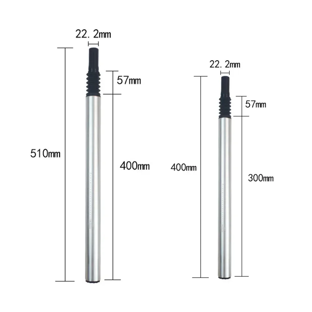 Electric Bicycle Damping Seatpost 33.9mm 400 500 Mm Folding Lithium Battery Ebike Seat Tube Ebike Spring Shock Absorber Seattube