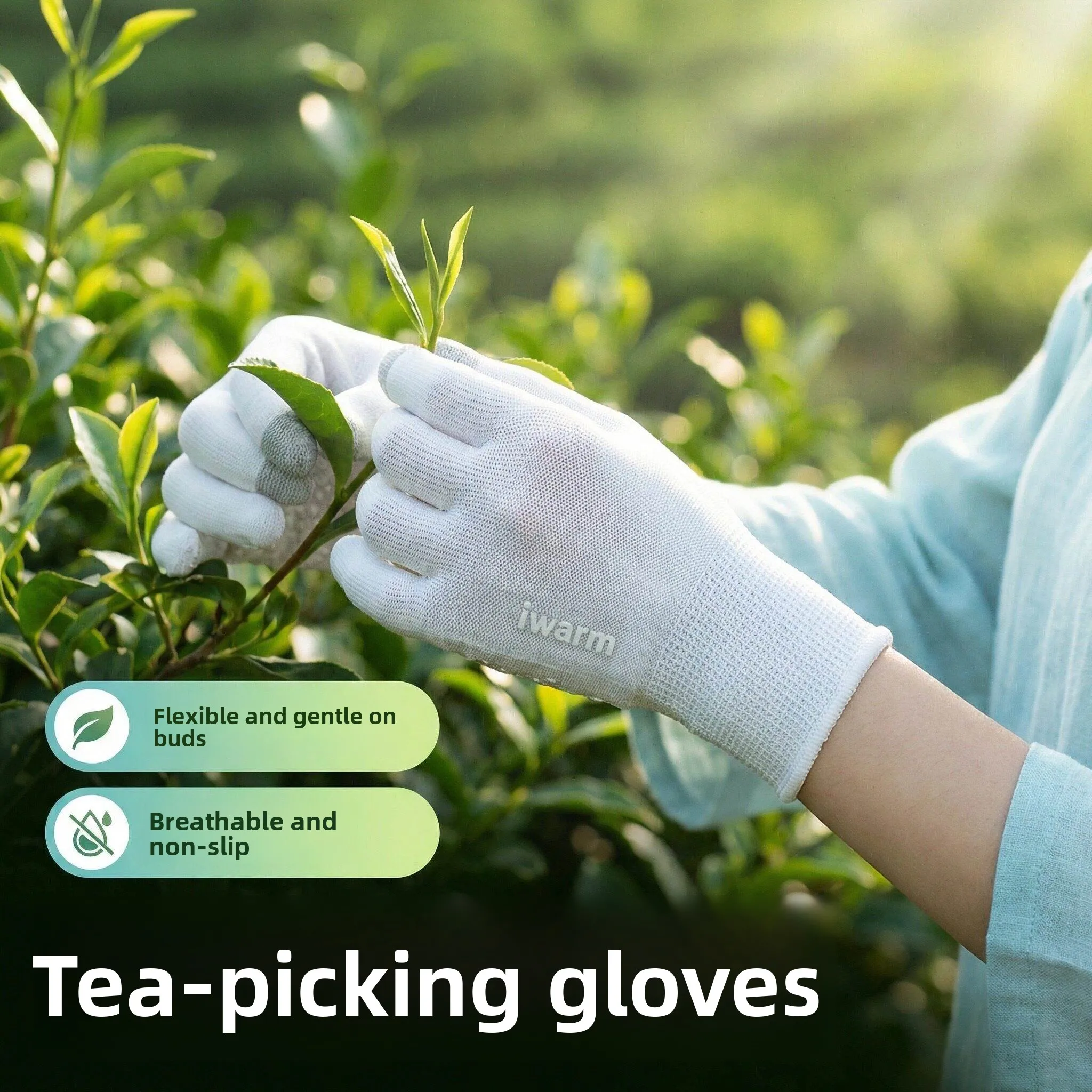 

Tea Picking Special Gloves Summer Sun Protection Anti-Slip Anti-Stab Breathable Disposable Packaging Sorting Gloves for Women