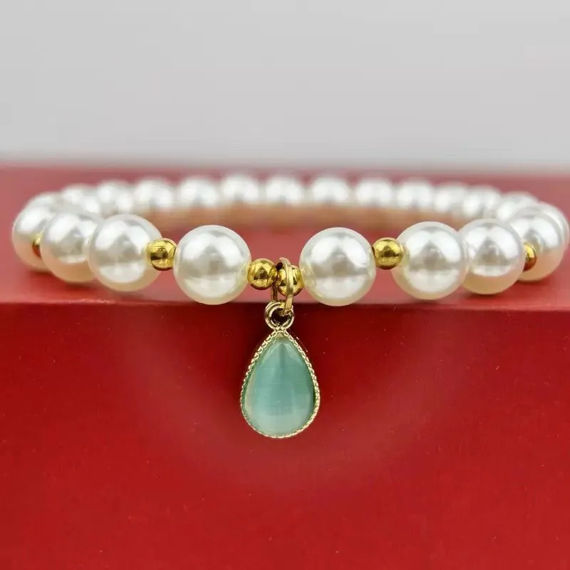 Collar para mascotas con piedras preciosas Retro, anillo de cuello de perlas, temperamento de estilo chino, Collar para perro y gato pequeño, joyería para mascotas de peluche de Pomerania