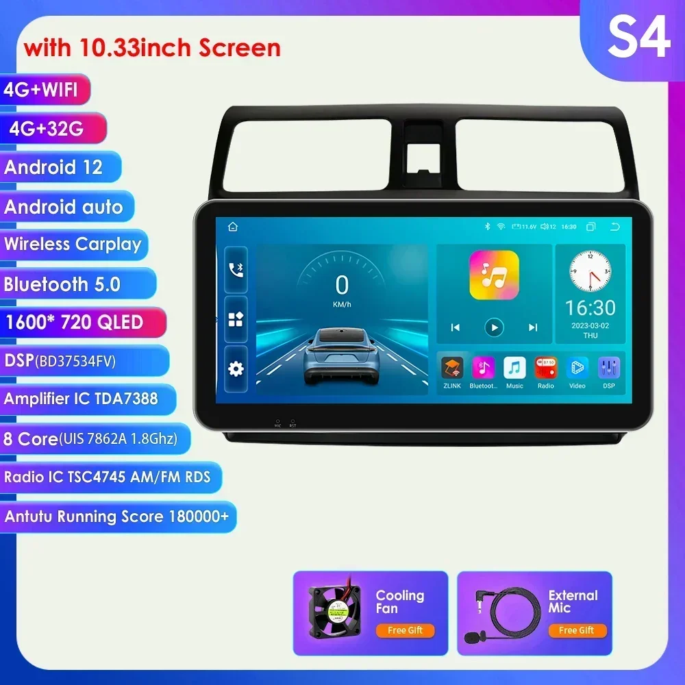 GPS Android Autoradio 2 Din Draadloze Carplay voor Suzuki Swift 2003-2010 Multimedia Speler Stereo Navigatie Head Unit Auto Audio