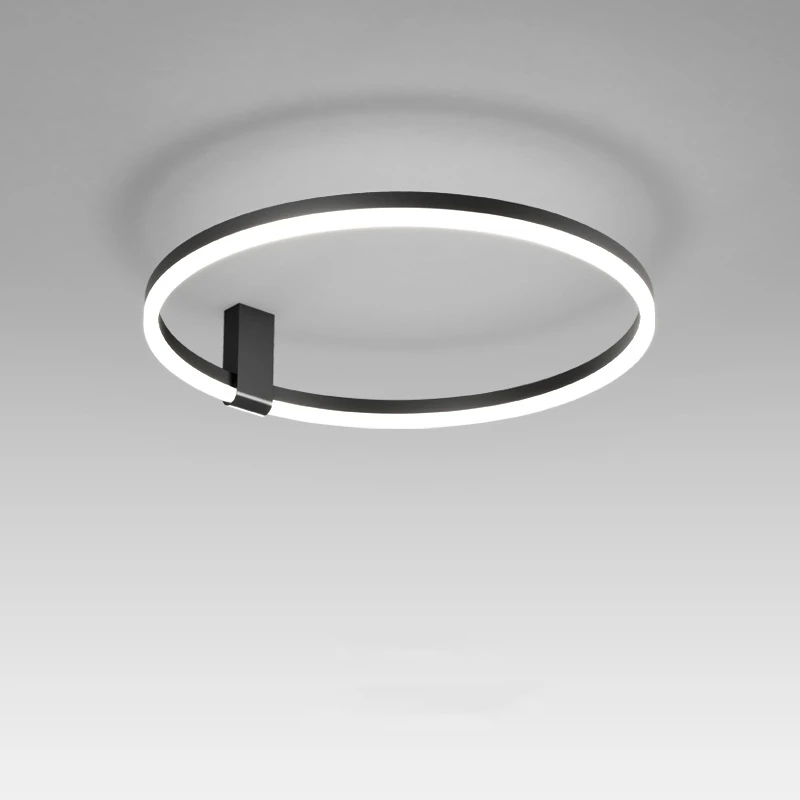 

Modern Ceiling Light Minimalist Ring Chandelier Room Decoration Bedroom Study Loft Home Lighting Lustre Lamp