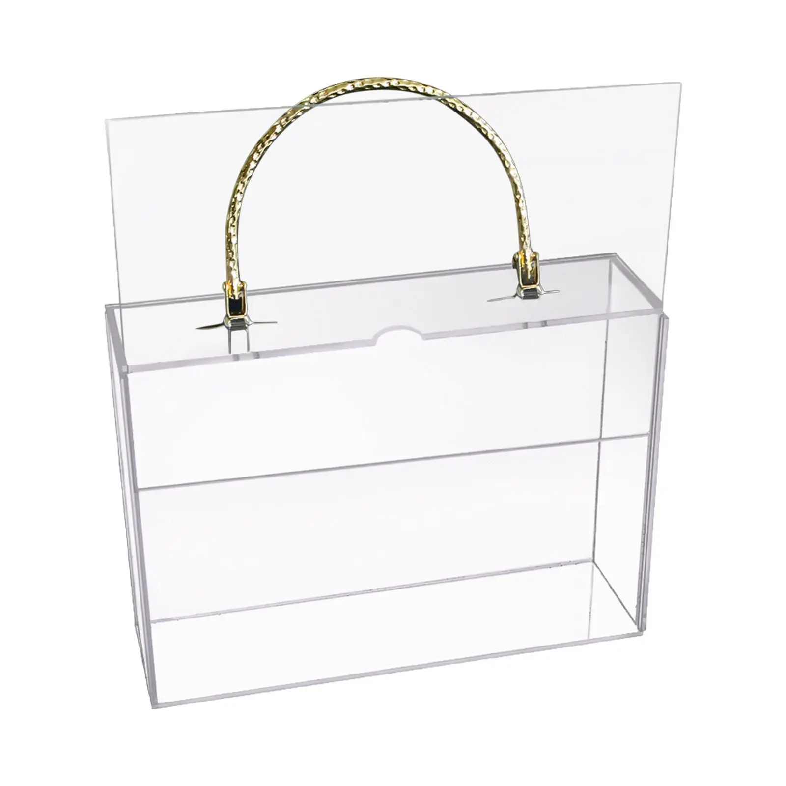 Clear Acrylic Flower Box Transparent Reusable with Handles Gift Boxes for Baby Clothes Flower Display Box for Party Favor