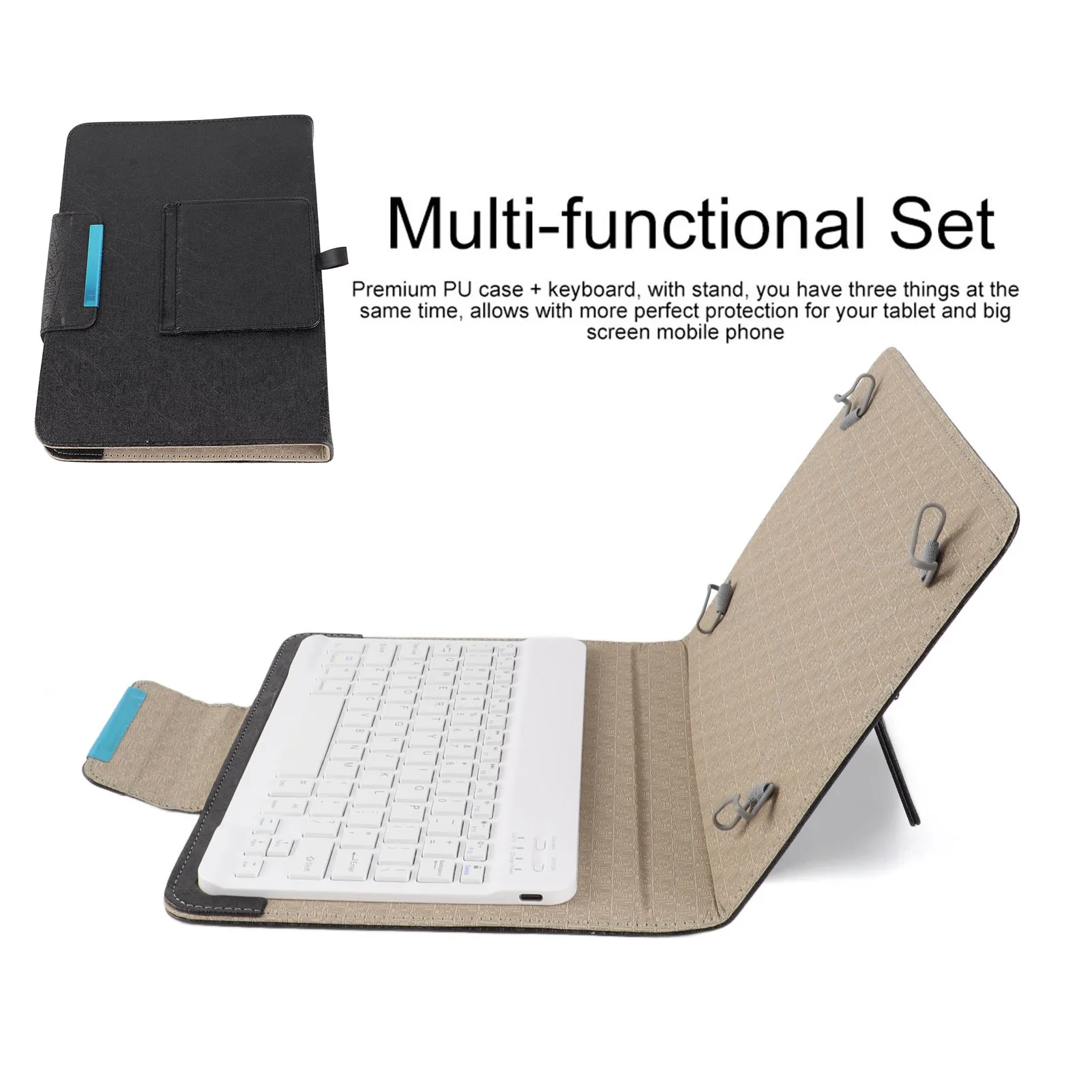 Bluetooth Keyboard Case 10'' Tablet Laptop  PU Protective Case Cover Bluetooth Keyboard for Android IOsWIN Tablet Case