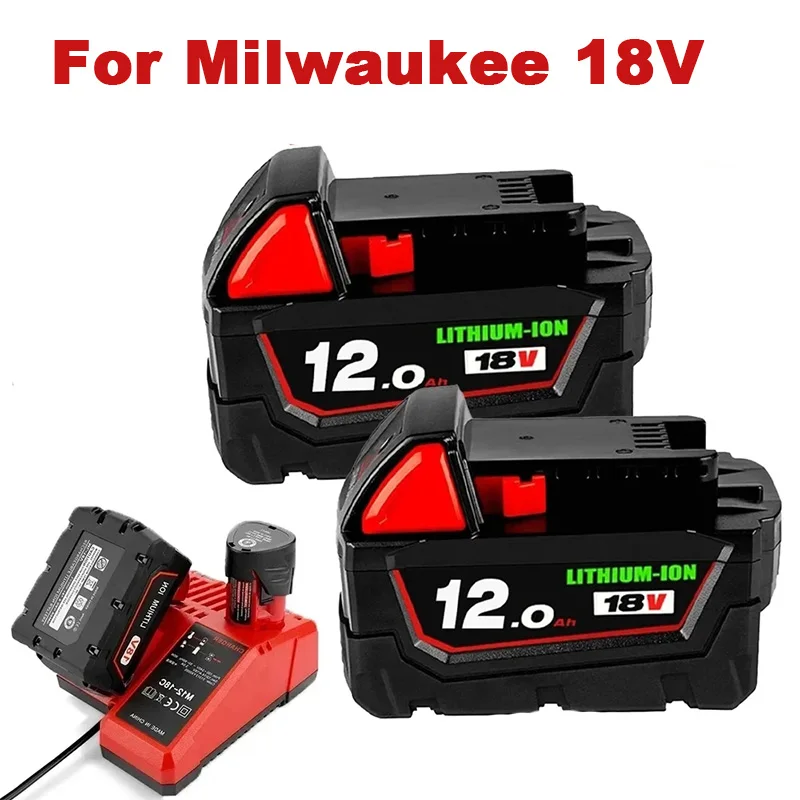 

Original 12.0Ah/9.0Ah For Milwaukee M18 18V battery 48-11-1815 48-11-1850 2604-22 2604-20 2708-22 2607-22 power Tools Battery