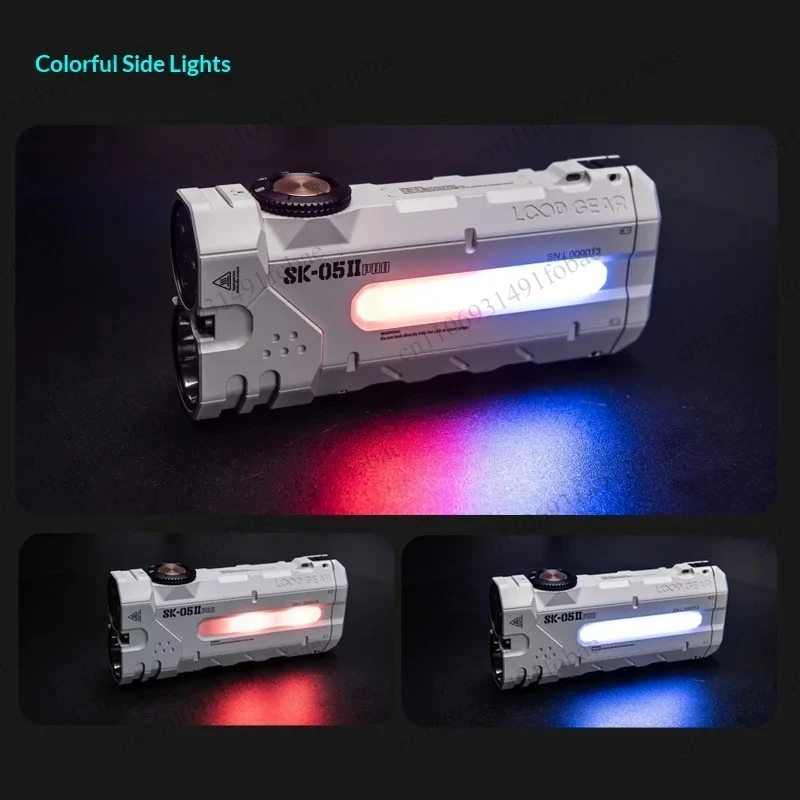 LOOP SK-05 ll Pro Mechanical Multi-Light Flashlight 410M Max Range 5000LM 8000mAh Battery For Outdoor Camping Emergency Use