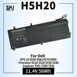 H5H20 Laptop Battery for Dell XPS 15 9550 9560 9570 9590 Precision 5510 5520 5530 5540 Inspiron 7501 7590 7591 Series