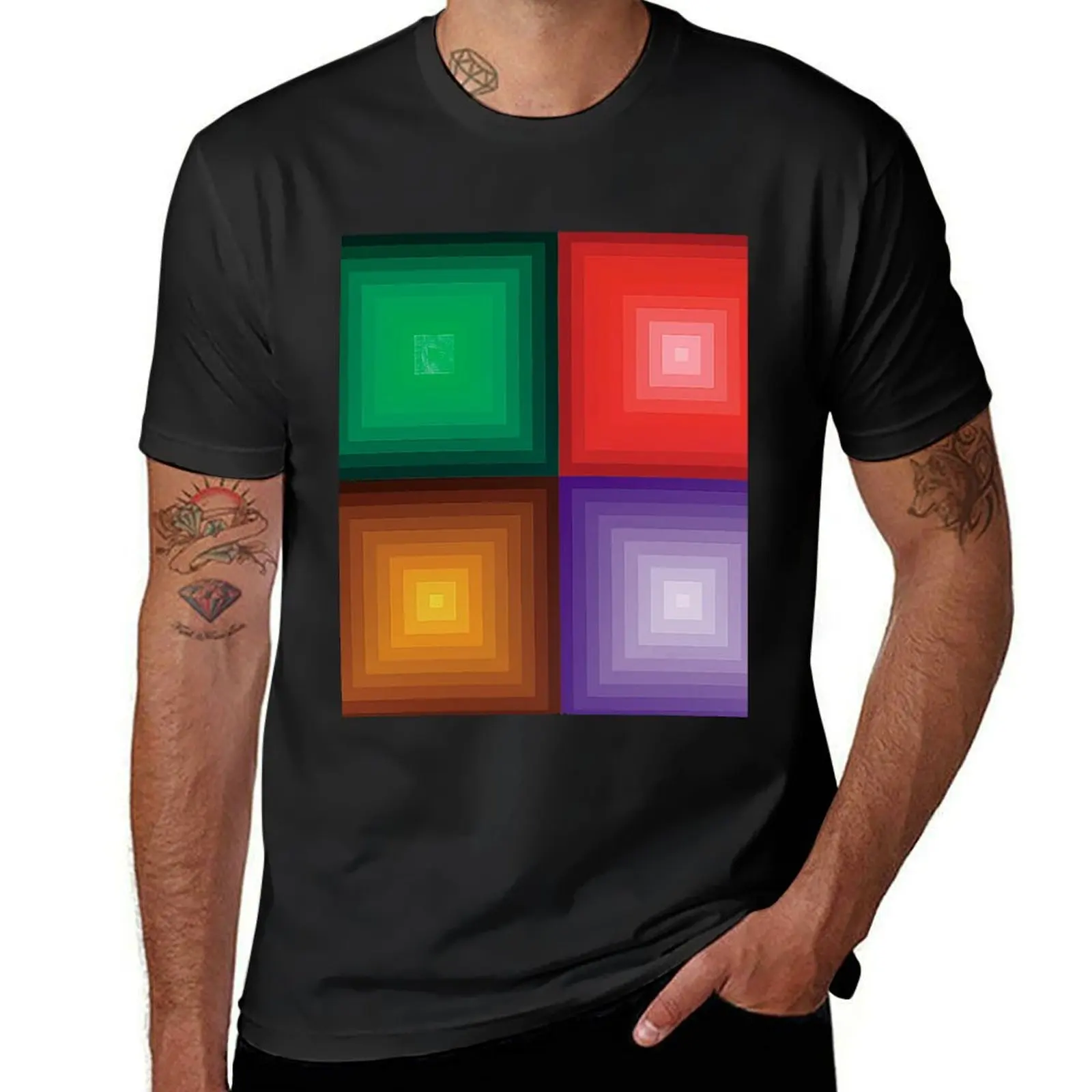 

Victor Vasarely DVA T-Shirt hippie clothes tops summer clothes blacks t shirts for men cotton