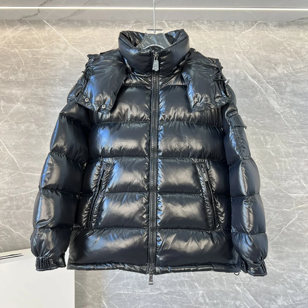 Classic women\'s winter jacket Solid color hood 95% white goose down leisure warm waterproof coat Including NFC chip and dust bag