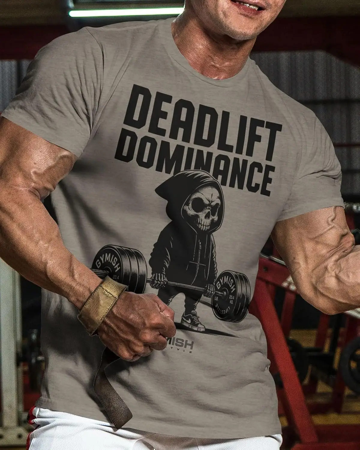 Deadlift Dominance Gymish Lifestyle Workout Gym Shirt for Men Athletic T-Shirt