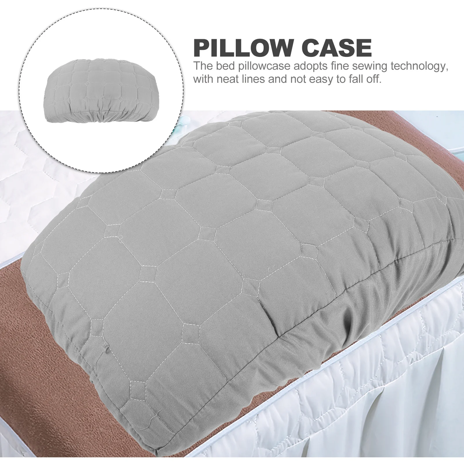 

1 Piece Massage Bed Pillow Cover Soft Cotton Material Washable Home Decor Replacement for Spa Salon Hotel Bedroom Cushion Case