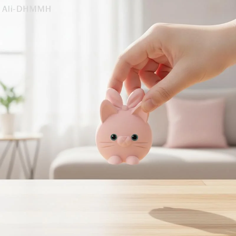 ZLinKJ 3D Printed Cartoon Rabbit Door Wedge, Wear Resistant Non Slip Door Holder For Bedroom Home Use