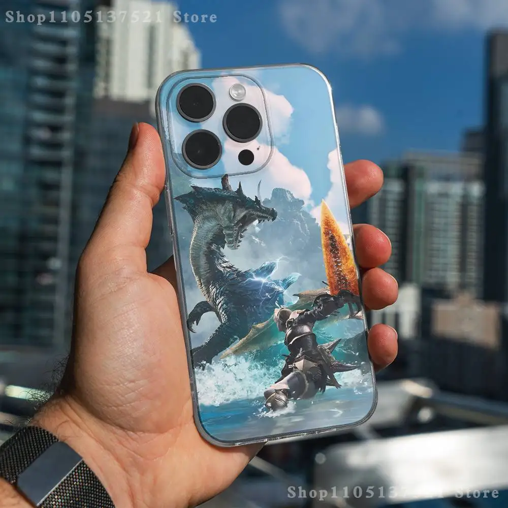 حافظة هاتف M-Monster H-Hunter Wilds لهاتف iPhone 17,16,15,14,13,12,11 Pro,Max,Plus,X,XS,XR,SE4,E غطاء ناعم شفاف صغير #6