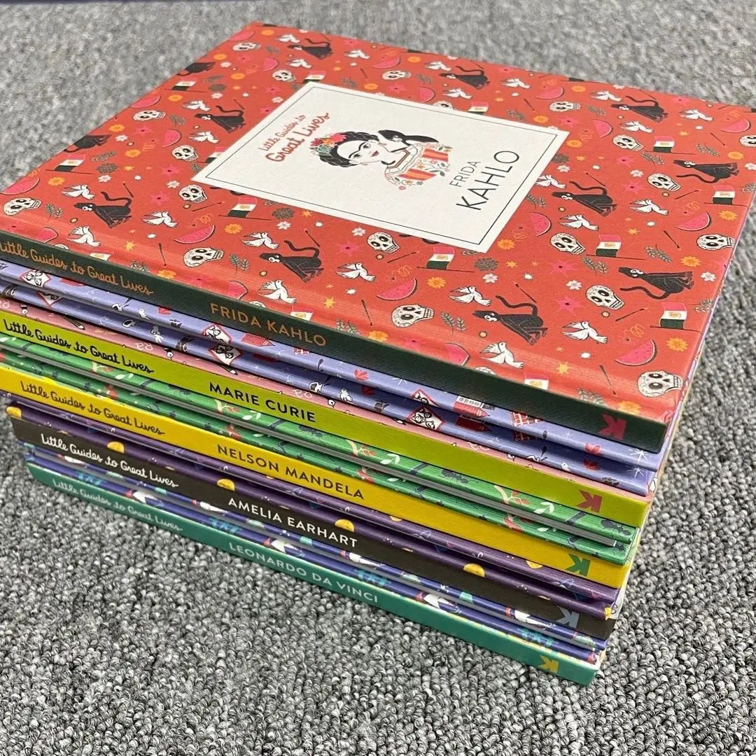 

9 volumes of celebrity short biographies Little Guides to Great Lives Children's English color hardcover picture books