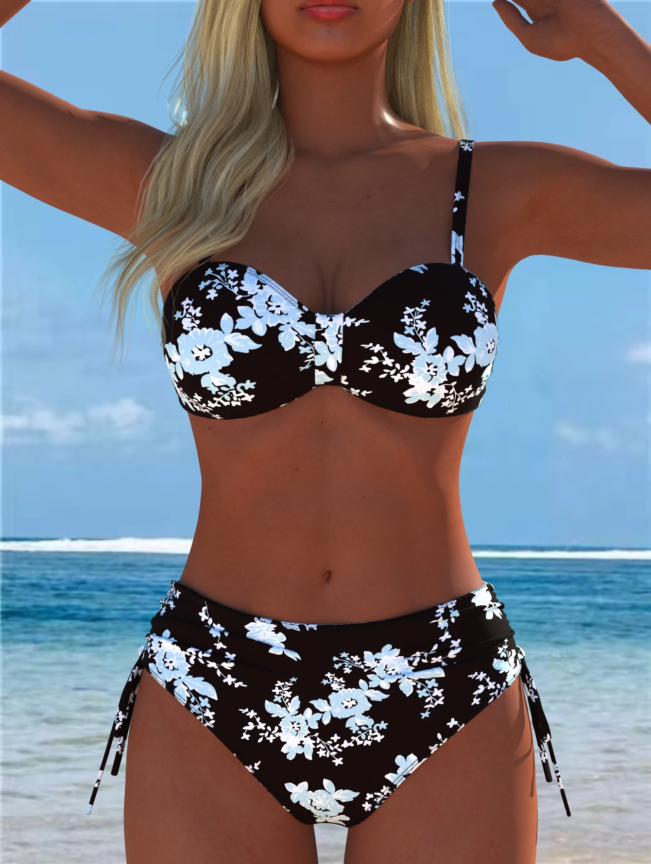

Women's Swimwear Swimming Suit Beach Outfits Summer Beach Festival Vacation Travel Sexy Luxury Modern Two Piece Set Bikinis