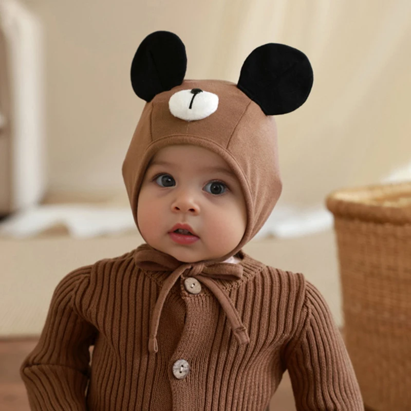 Baby Hats for Autumn and Winter Toddler Ear Protection Hats Infant Cute Cartoon Style Hospital Hat Beanie for Baby Boy and Girl