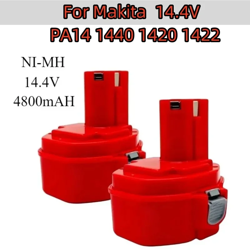 100% original 14.4V 4800mAh Ni-Mh rechargeable power tool battery for 14.4V battery for Makita PA1414221420 192600-1 6281D 6280D