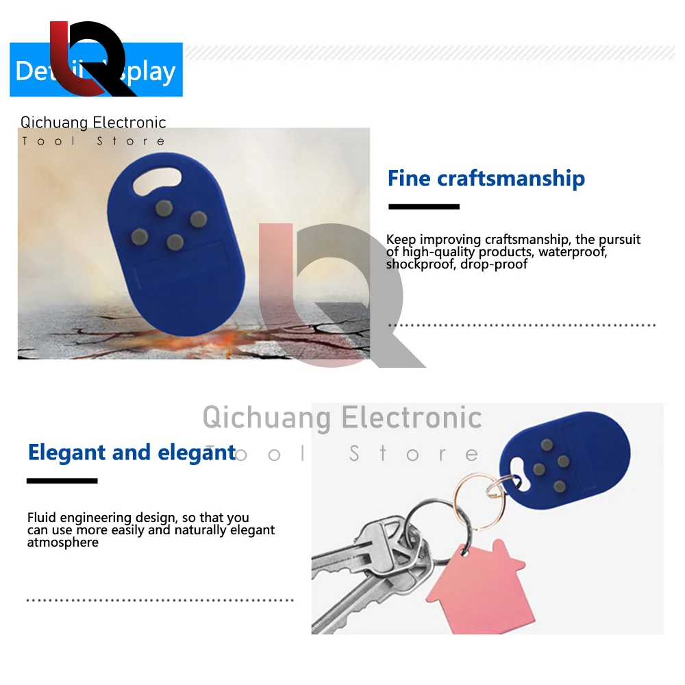 Imagem -02 - Rfid Múltiplo Chaveiro 125khz 13.56mhz T5577 em id Gravável ic 1k S50 Uid Mutável Controle de Acesso Cartão de Indução Keychain In1