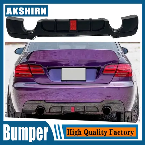 BMW E92 E93 2007-2013 M TECH 후면 범퍼 디퓨저 ABS 플라스틱 블랙