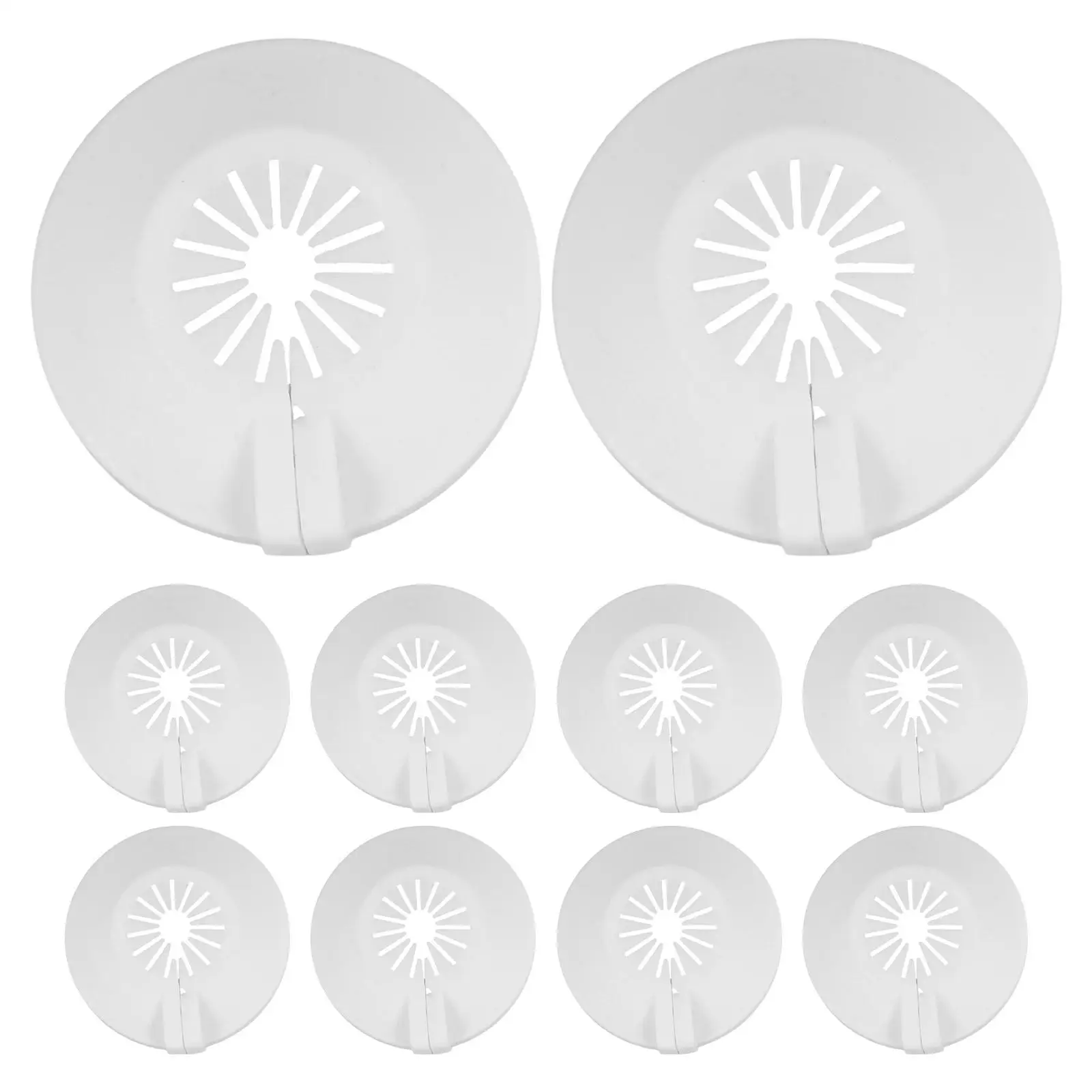 10pcs Fire Sprinkler Nozzle Decorative Covers Flange Wall Plate Protective Universal Plastic Disc For 15mm/20mm Sprinkler Heads