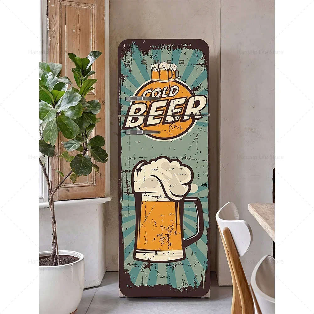 Stickers autocollants pour frigo de réfrigérateur couvrant entièrement la porte du réfrigérateurs muraux pour décalcomanie de cuisine, vieille cabine téléphonique rouge vintage Stickers autocollants pour frigo de réfrigérateur couvrant entièrement la porte du réfrigérateurs muraux pour décalcomanie de cuisine, vieille cabine téléphonique rouge vintage