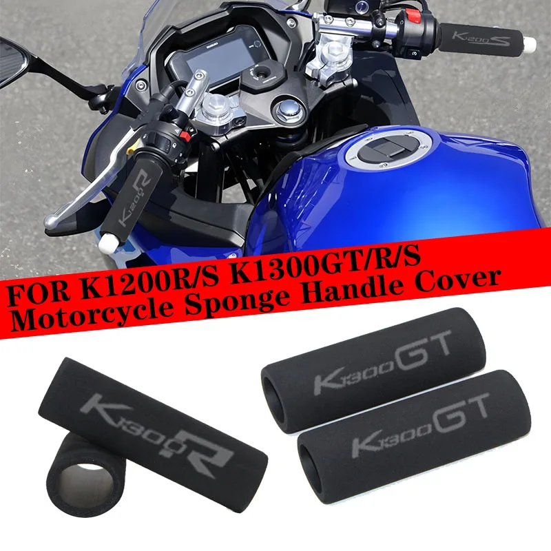 

For BMW K1200R K1200S K1300GT K1300R K1300S 7/8"Universal Motorcycle Anti-slip Handlebar Protector Hand Grip Sponge Cover