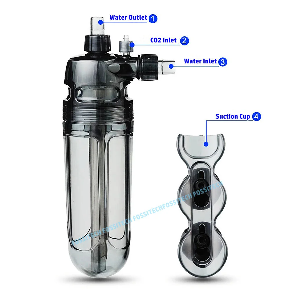 I-539 Aquarium CO2 Diffuser External CO2 Atomizer CO2 Turbo Refiner Super Reactor Aquarium Plants Fish Tank CO2 Turbo Dissolver