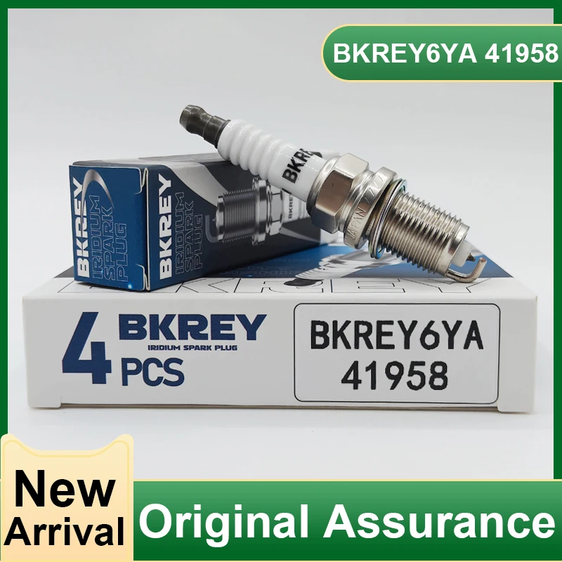 

4 шт. BKREY6YA 41958 Иридиевые свечи зажигания для MITSUBISHI SUBARU TOYOTA CAMRY HONDA RAV4 LEXUS AUDI VOLVO, аналог BKR6EYA-11 4195