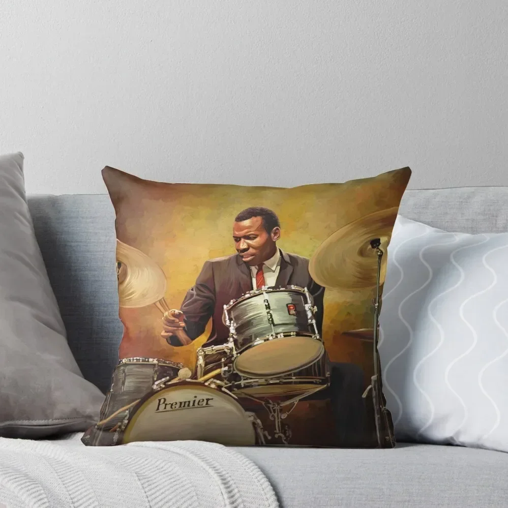 

Honoring Elvin Jones: Great Jazz Drummer Throw Pillow Cushions For Children Decorative Sofa Cushion Custom Cushion Photo pillow