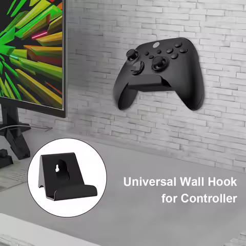 Controller Holder Wall Mount Self-Adhesive Bracket Game Controller Headset Hanging Holder for PS4 PS5 Xbox
