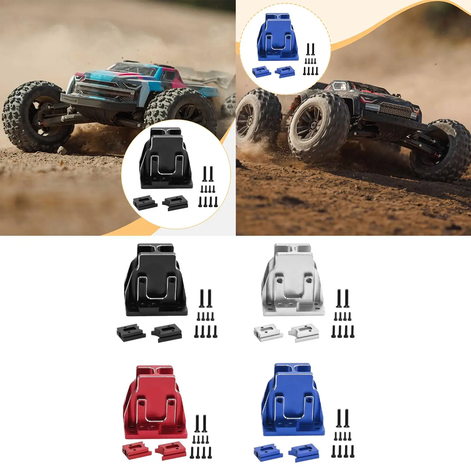 

Center Differential Cover Kit Aluminum for Arrma 1: 8 V6 Accessories, Professional Sturdy