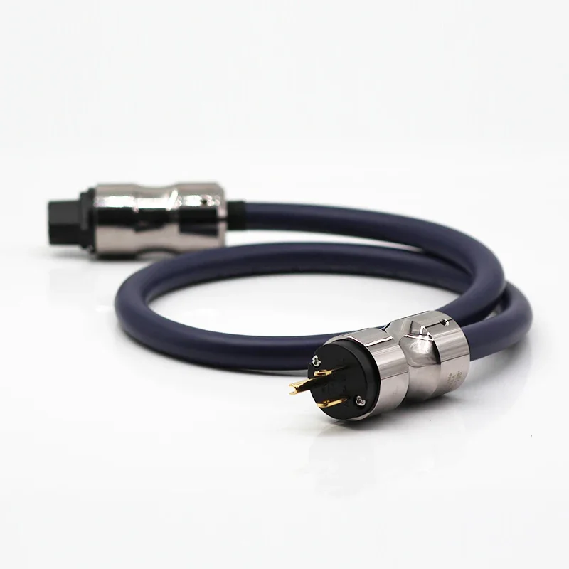 Hi End 7N Copper  Power Cable krell Gold plated US plug AC power cable hifi for DVD CD AMP EU version power line