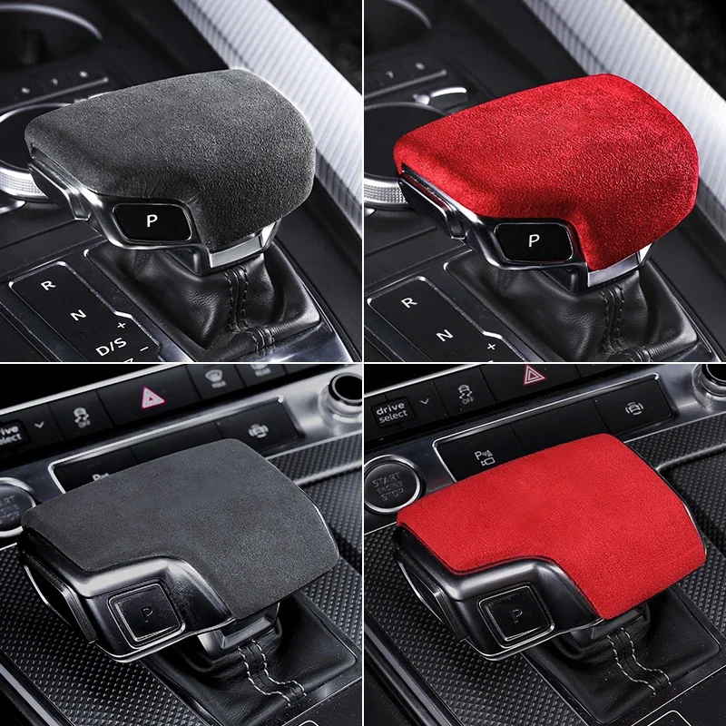 

Замшевая крышка рычага переключения передач для Audi A4 S4 A5 S5 Q5 Q7 A6 A7 RS4 RS5 RS6 RS7 Автомобильная накладка на головку переключения передач Внутренняя часть
