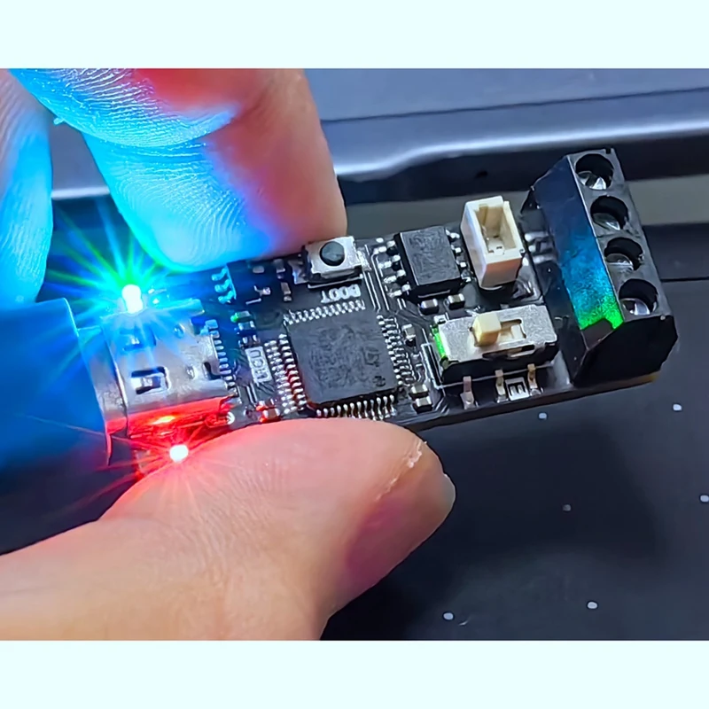 Herramienta de depuración de Bus CAN, módulo USB a CAN, TYPE-C para Linux Win10 11, Software de depuración de comunicación