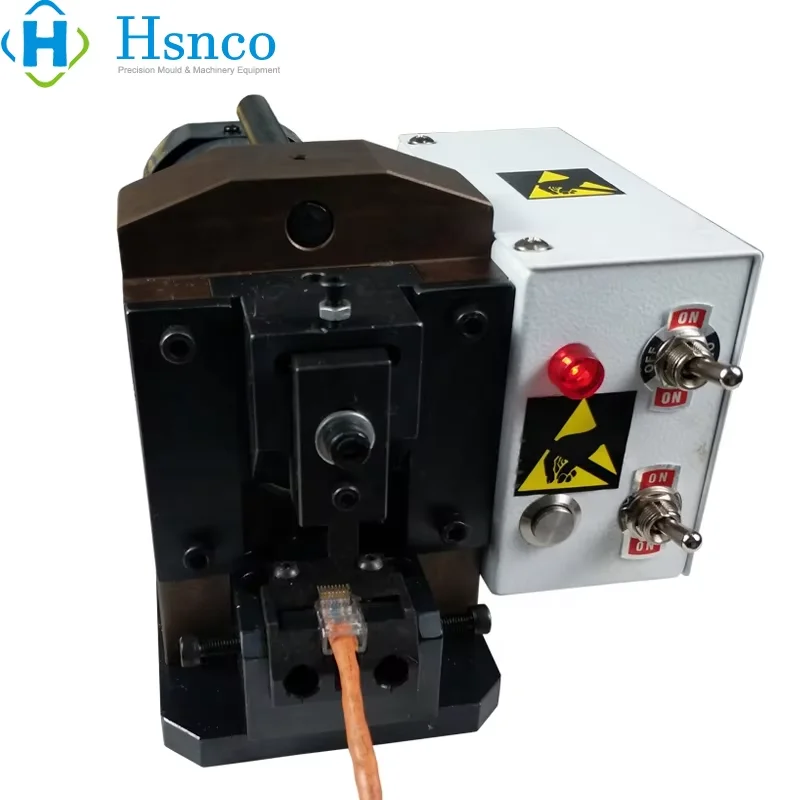 

90W Network Cable Crimper RJ11 Telephone Modular Crimping Machine 8p8c 6p6c 4p4c Crystal Head Making Wire Stripping Cut Tooling