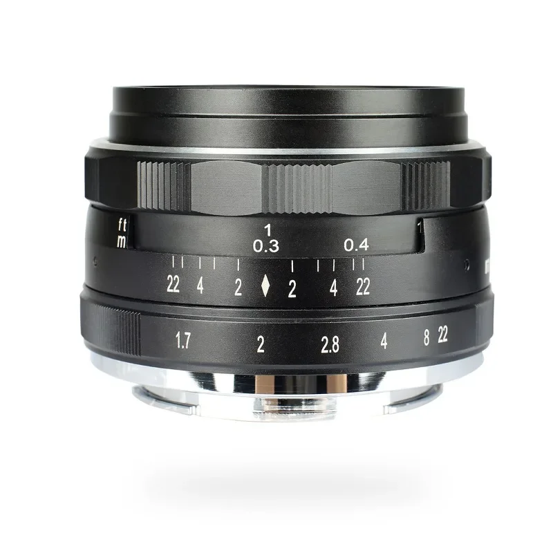 35Mm F1.7 wide-angle micro-single lens, suitable for Sony Fuji portrait scenery manual focusing