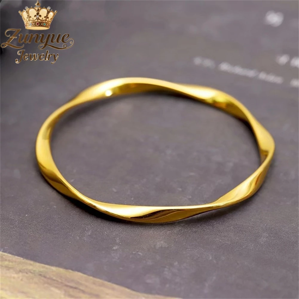 

Браслет Мебиуса из песочного золота, роскошные качественные ювелирные изделия ручной работы, бестселлеры, модные ювелирные изделия, элегантные изысканные подвески, популярные