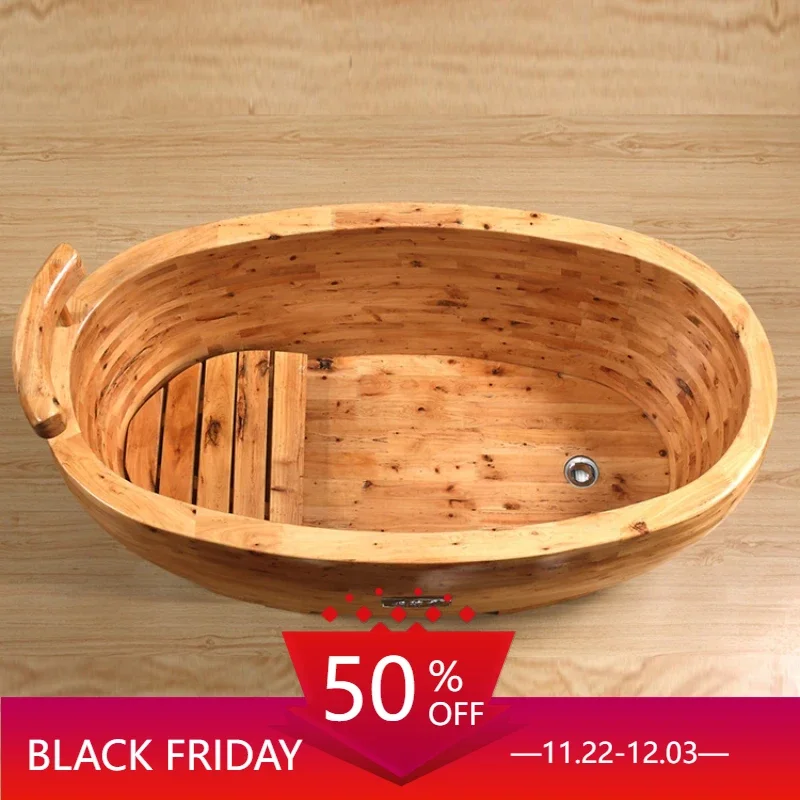 Adult Wooden Bathtub Portable Outdoor Spa Children's Simple Hot Tub Bathe Outside Sauna Wood Large Family Banheira Pool Foot