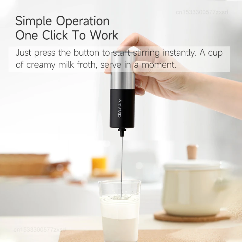 Youpin Circle Joy Electric Milk Frother Mini Foamer Coffee Maker Beater for Chocolate Cappuccino Stirrer Portable Blender Tool