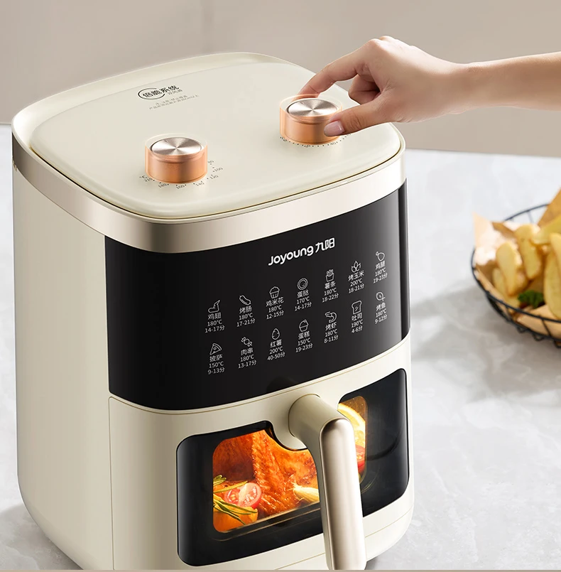 مقلاة هوائية منزلية سعة 6 لتر، مقلاة كهربائية بصرية غير قابلة للطي، فرن كهربائي متكامل