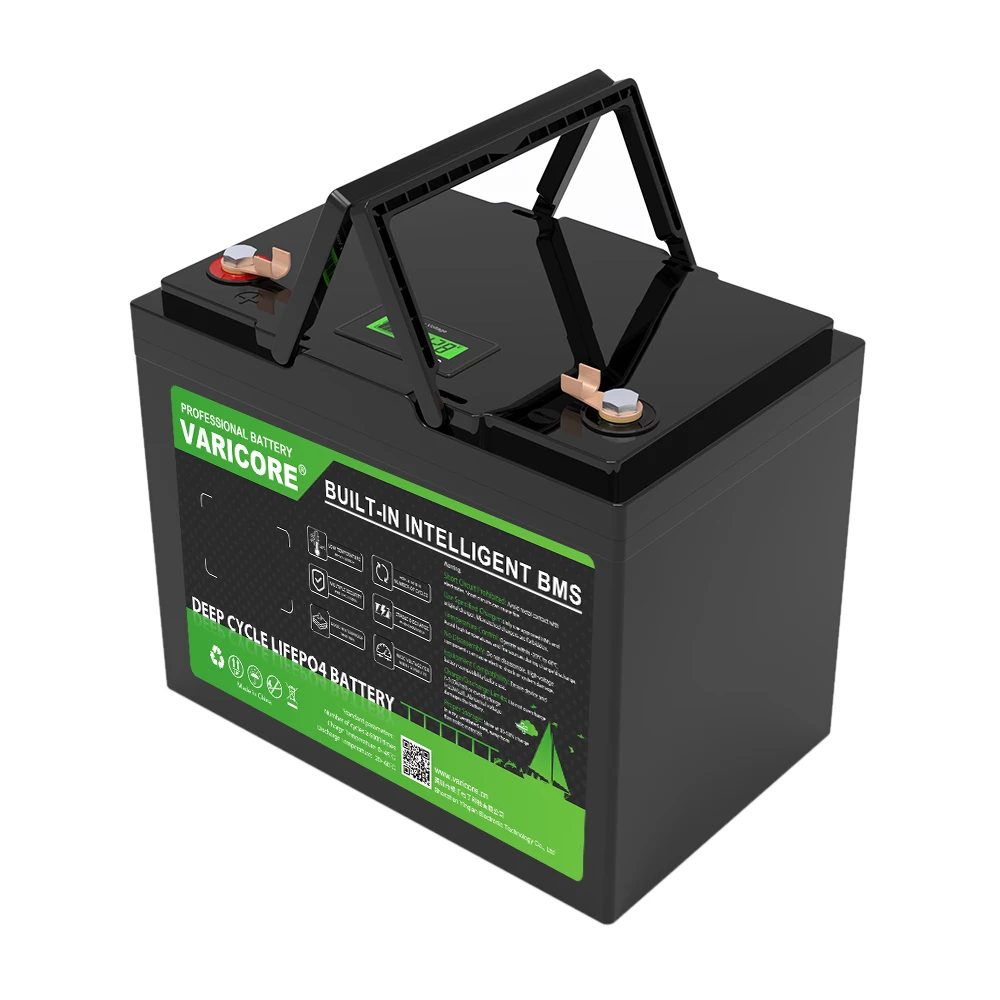 Varicore 12.8v 100ah lifepo4 bateria 12v 4 cordas fosfato de ferro de lítio para carrinho de golfe baterias mais leves do carro 14.6v carregador