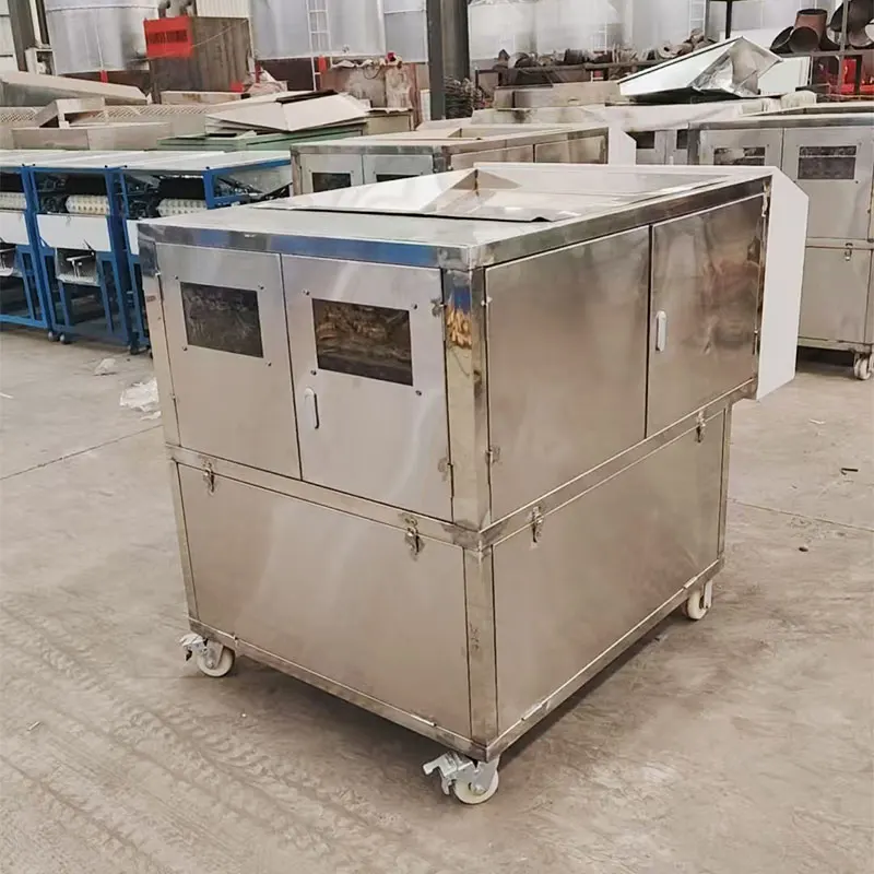 Industrial Stainless Steel Electric Plus Pneumatic Nut Splitting Machine Macadamia Nut Shelling and Cracking Machine