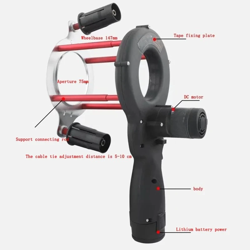 Portable Electric Ribbon Winder, Air Conditioning Tape Winding Machine, Copper Pipe Insulation Wool Wrapper
