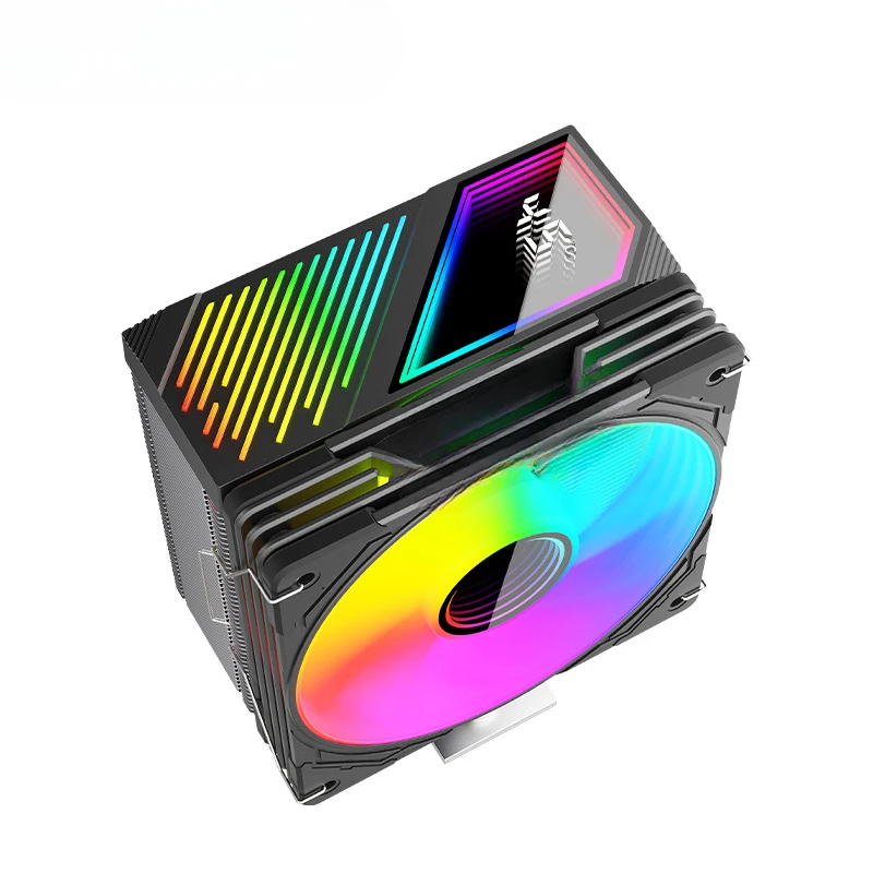 

Подходит для вентилятора процессора с цифровым дисплеем Cool Moon GT600, настольного компьютера, башни с шестью тепловыми трубками, синхронный бесшумный радиатор процессора argb