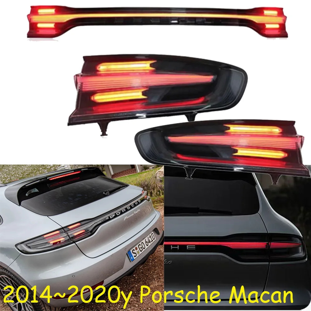 

1pcs car bumper tail light for Porsche Macan taillight LED Reflector 2014~2020y Taillamp for Porsche Macan fog lamp