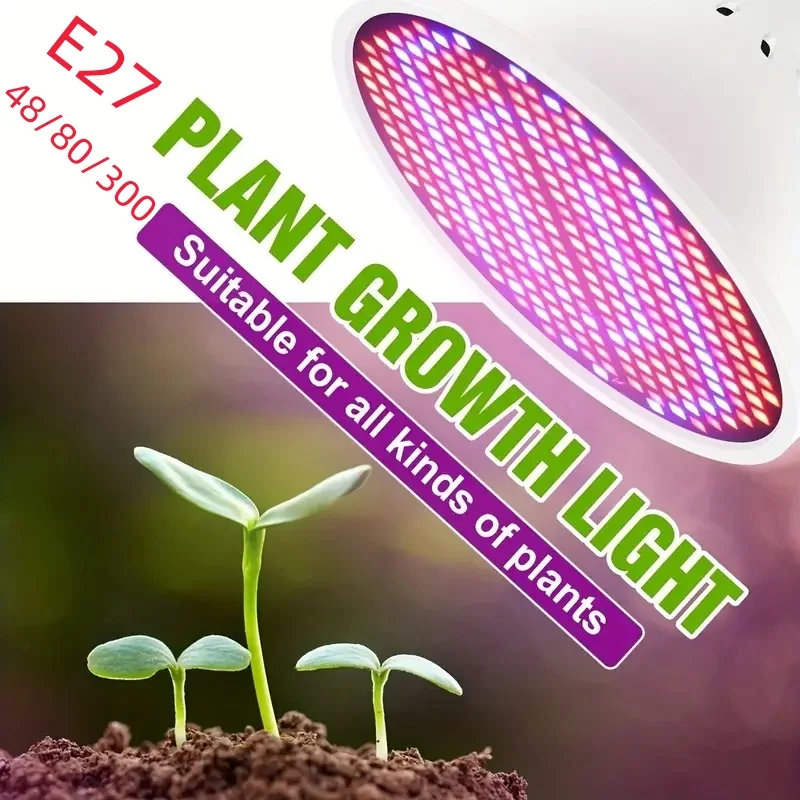 1pc LED Plant Light Cup E27 Red And Blue Light Growth Light Succulent Seedling Planting And Supplementary Full Spectrum Light