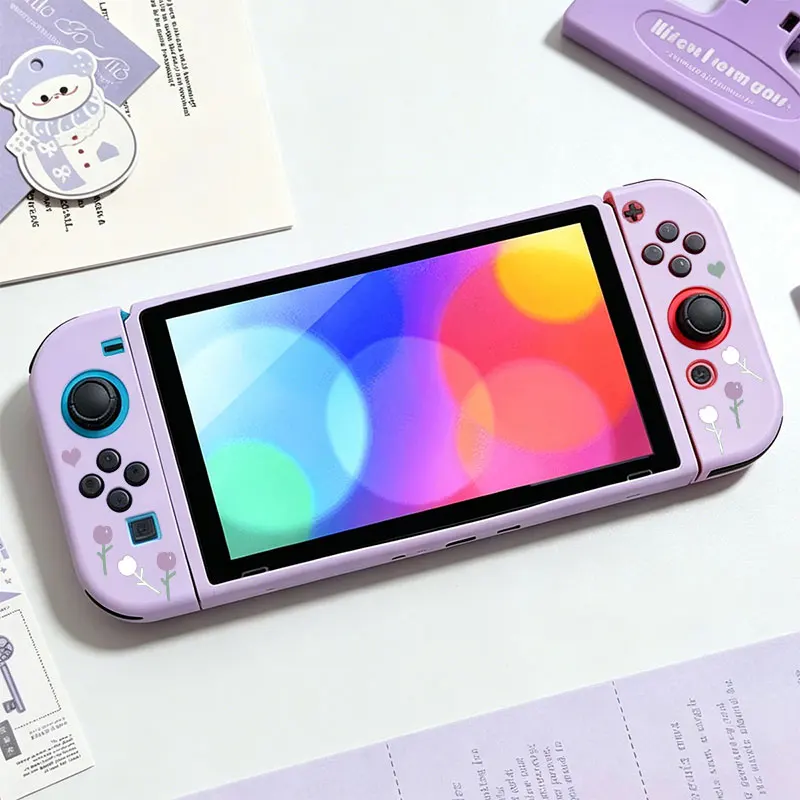 Anti-Falling Soft Shell Cover for Nintendo Switch NS Sweat Slip-Resistant Controller Case Comfortable Grip Easy To Install