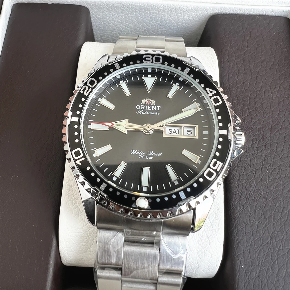 1:1 Orient Watch Man تجديد الساعات الميكانيكية الأوتوماتيكية اليابانية مقاوم للماء ساعة رياضية مضيئة الفولاذ المقاوم للصدأ ساعة رجالية