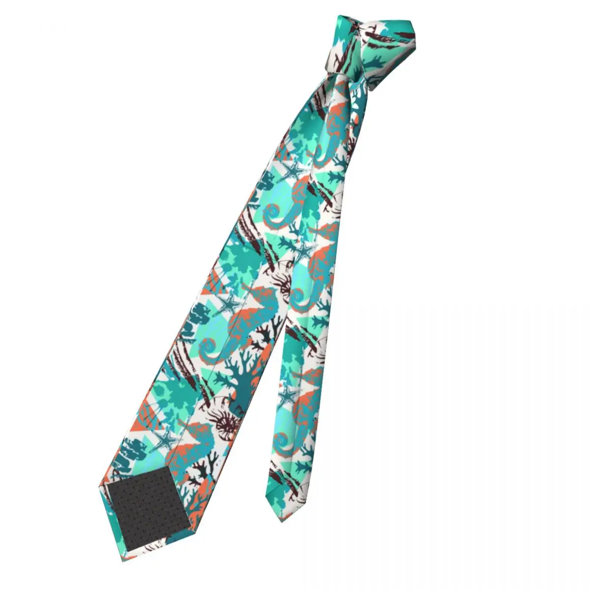 Seahorse Painted Underwater World Ocean Sea Neckties Men Women Skinny Polyester 8 cm Classic Neck Tie Daily Wear Gravatas Gift