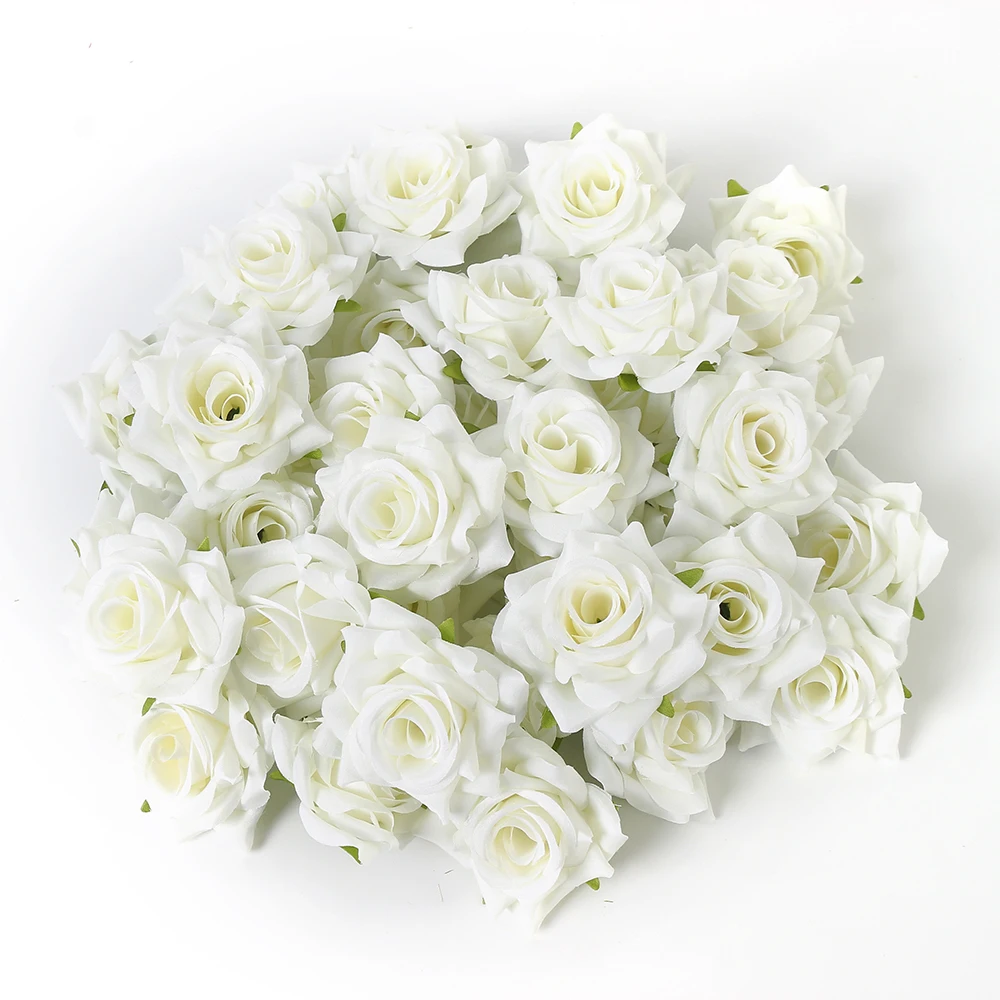5/10 Stück Rose Künstliche Blumen 6 cm Gefälschte Blumen für Heimdekoration Hochzeitsdekoration Valentinstag Partyzubehör Geschenke Ornament – Detail 4